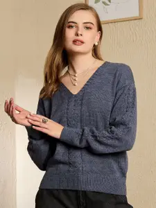 Berrylush Women Cable Knit Pullover Sweater