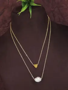 V FASHION JEWELLERY Gold-Plated Necklace