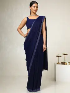 Soch Embellished Beads and Stones Pure Chiffon Saree