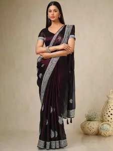 Soch Floral Beads and Stones Organza Saree
