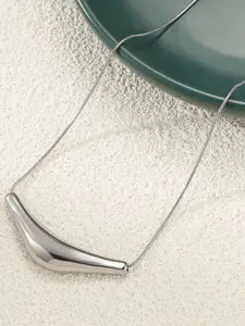 StyleCast Silver-Toned Statement Necklace