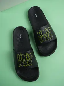 HRX by Hrithik Roshan Men Self Design Sliders