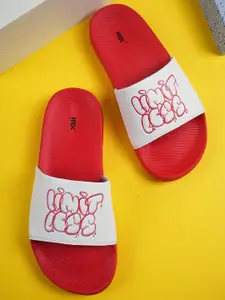 HRX by Hrithik Roshan Men Self Design Sliders