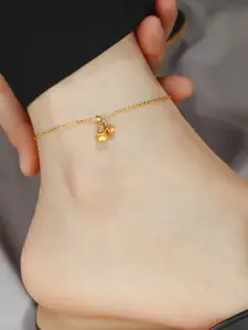 StyleCast Gold-Toned Elegant Bell Shaped Anklet