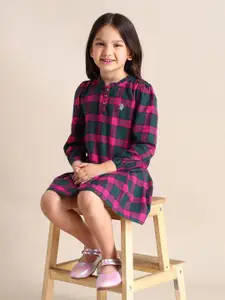 U.S. Polo Assn. Kids Checked Cotton Shirt Style Top