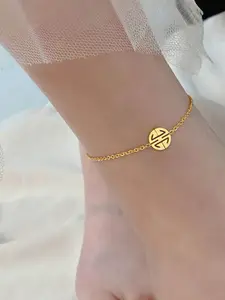 StyleCast Gold-Toned Elegant Anklet
