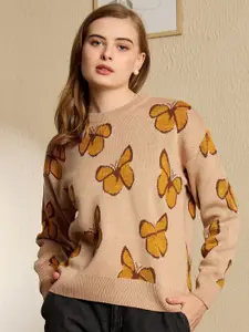 Berrylush Women Printed Pullover Sweater
