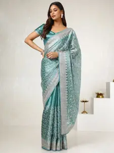 Soch Floral Beads and Stones Organza Saree