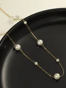 StyleCast Gold-Toned Pearls Beaded Necklace