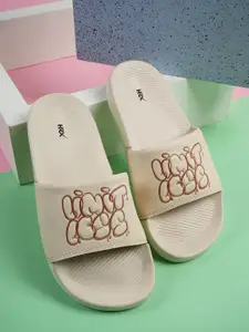 HRX by Hrithik Roshan Men Self Design Sliders