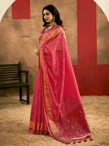 Anouk Woven Design Zari Banarasi Saree