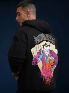 HIGHLANDER Warner Bros Joker Men Hooded Drop Shoulder Oversized Sweatshirt