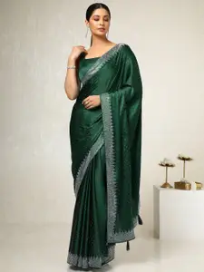 Soch Embellished Beads and Stones Satin Saree