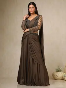 Soch Beads and Stones Lehenga Saree Saree With Stitched Blouse