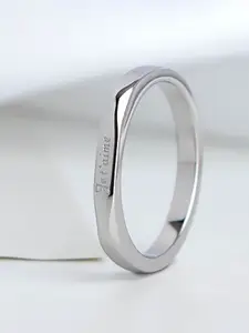 StyleCast Silver-Toned Elegant Band Ring