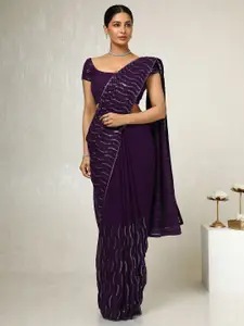 Soch Sequinned Poly Georgette Saree