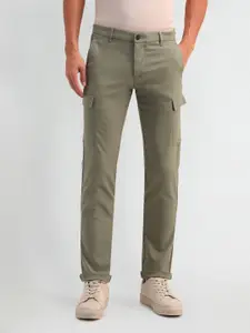 Arrow Sport Men Classic Slim Fit Mid-Rise Trouser