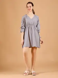 DressBerry Women Solid Crepe Above-Knee Dress