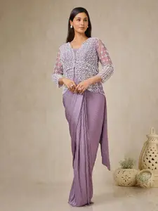 Soch Beads and Stones Satin Saree