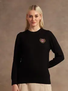 U.S. Polo Assn. Women Women Round Neck Pullover Sweater