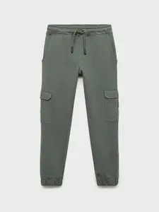 Mango Kids Boys Pure Cotton Cargo-Style Joggers