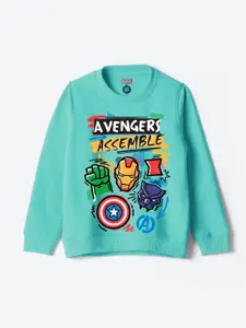 YK Marvel Boys Printed Pullover Sweatshirt