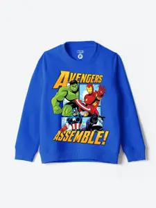 YK Marvel Boys Printed Pullover Sweatshirt