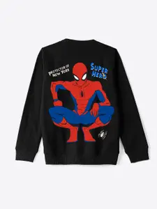 YK Marvel Boys Spider-Man Printed Sweatshirt