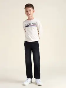 U.S. Polo Assn. Kids Boys Pure Cotton Classic Slim Fit Stretchable Jeans