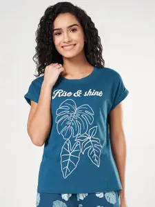Dreamz by Pantaloons Printed Round Neck Lounge Tshirts