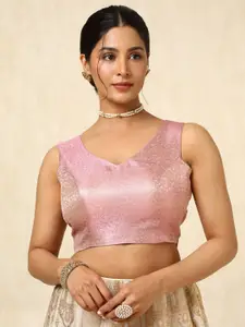 Soch Woven Design Padded Saree Blouse