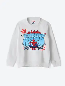 YK Marvel Boys Spider Man Printed Sweatshirt