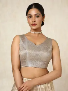 Soch Women Woven Design Saree Blouse