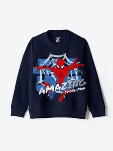 YK Marvel Boys Printed Pullover Sweatshirt
