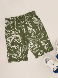 Pantaloons Junior Boys Floral Printed Pure Cotton Regular Shorts