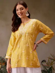 ADA Women Ethnic Motifs Embroidered Thread Work Kurti