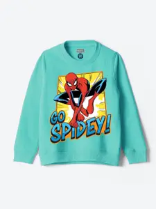 YK Marvel Boys Spider Man Printed Sweatshirt