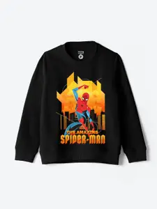 YK Marvel Boys Spider-Man Printed Sweatshirt