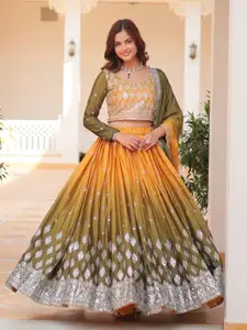 Ethnic Yard Embroidered Ready to Wear Lehenga & Blouse With Dupatta