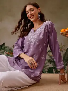 ADA Women Ethnic Motifs Embroidered Thread Work Thread Work Kurti