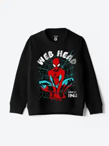 YK Marvel Boys Graphic Printed Sweatshirt
