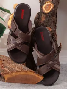 The Roadster Lifestyle Co Men Cross Strap Sliders