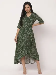 Moomaya Tropical Print Maxi Dress