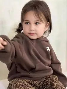 FOREVER FRIDAY Girls Hooded Cotton Sweatshirt