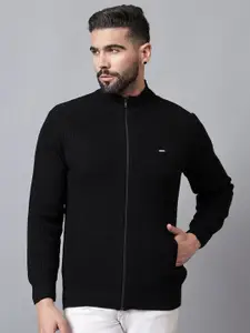 Cantabil Men Mock Collar Ribbed Pullover