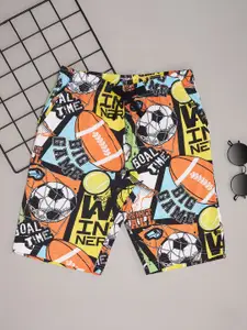 Pantaloons Junior Boys Printed Regular Fit Mid-Rise Shorts
