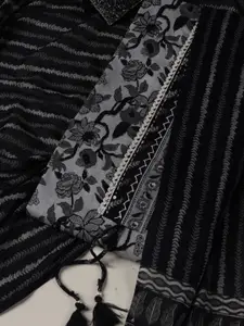 Meena Bazaar Printed Unstitched Dress Material