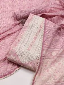 Meena Bazaar Printed Unstitched Dress Material