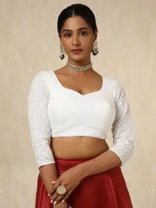 Soch Embroidered Padded Saree Blouse