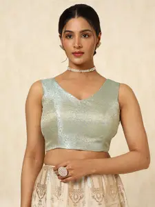 Soch Woven Design Padded Saree Blouse